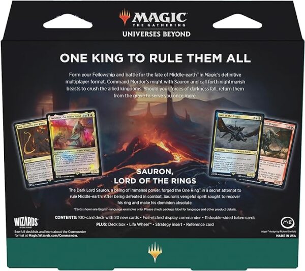 The Hosts of Mordor Commander Deck: Lord of the Rings - Imagen 8