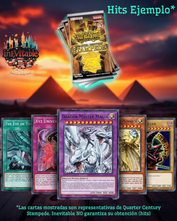 3 x Booster Pack Quarter Century Stampede: Yu Gi Oh! - Imagen 2