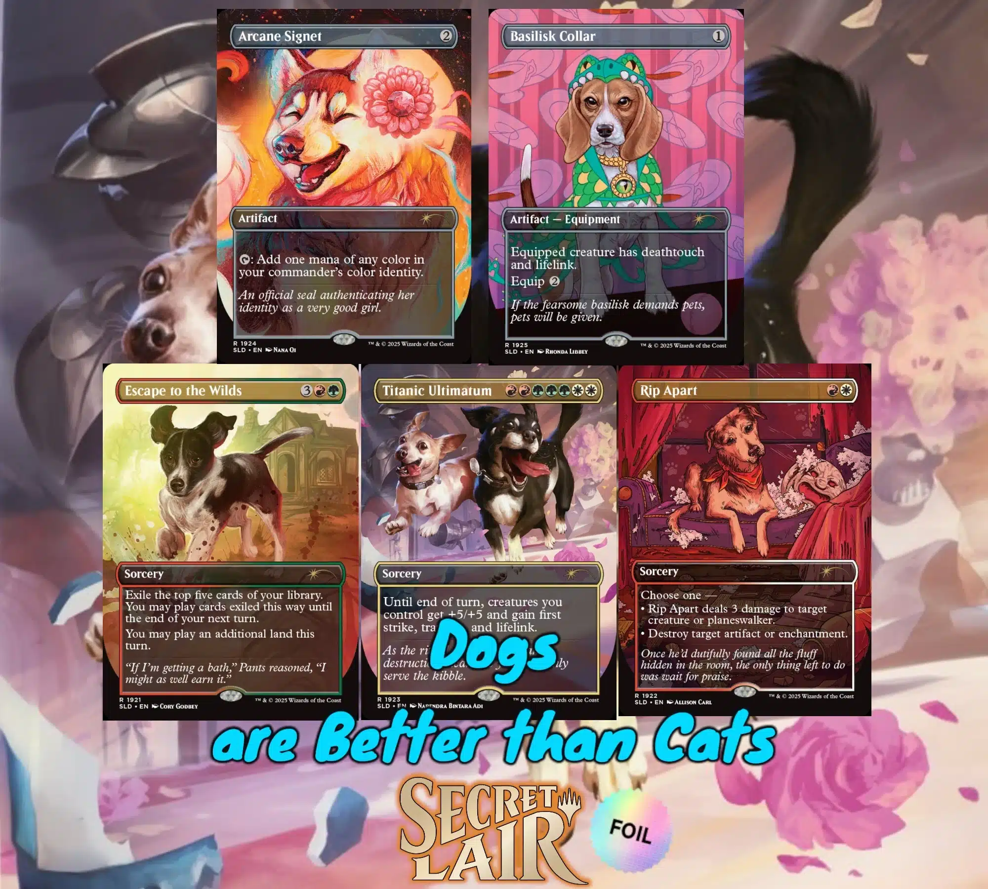 Secret Lair x Dogs Are Better Than Cats Foil