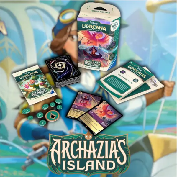 Lorcana: Archazia's Island: Amethyst & Steel Starter Deck - Imagen 2
